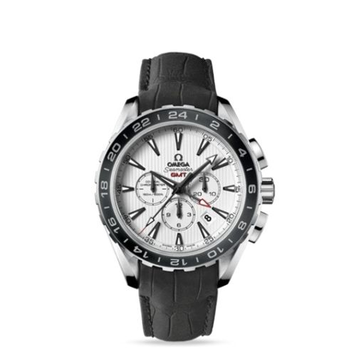 Omega Seamaster Aqua Terra 150M Co-Axial 44 GMT Chronograph Stainless Steel / Silver